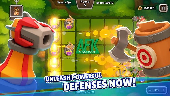 Grid Guardians game phòng thủ độc đáo khi kết hợp yếu tố theo lượt cùng hợp nhất 3