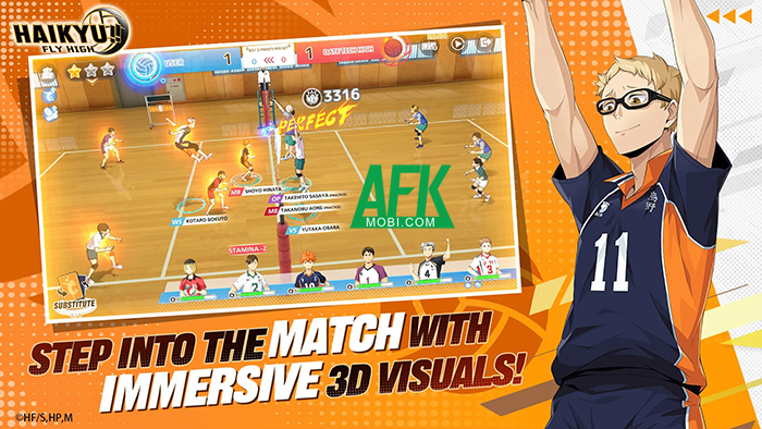HAIKYU!! FLY HIGH game chiến thuật thể thao lấy chủ đề từ Vua Bóng Chuyền Haikyuu 2
