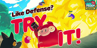 Cùng chú lợn đỏ phòng thủ trước bọn kẻ thù trong game Little Piggy Defense
