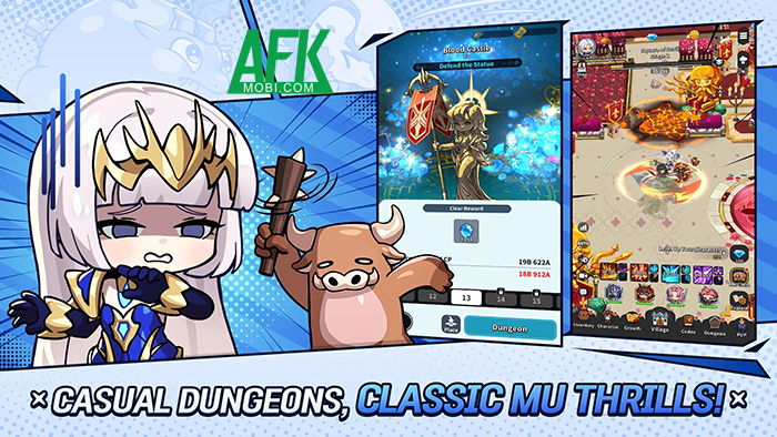 Thế giới MU Online kinh điển được tái theo kiểu ngộ nghĩnh trong game MU: Pocket Knights 3
