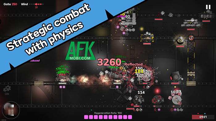 Điều khiển cỗ pháo di động tiêu diệt thế lực xâm lược ngoài hành tinh trong game Next Gate 0