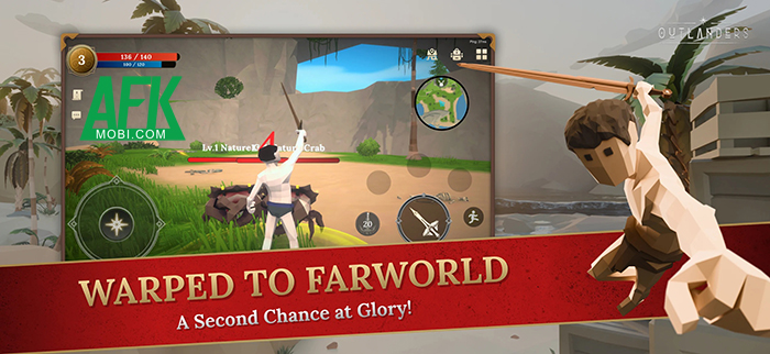 Bước vào một thế giới fantasy polygon để bắt đầu hành trình của mình tại game Outlanders MMO 0