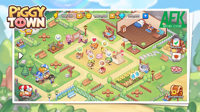 Piggy Town mời game thủ bắt đầu công cuộc gầy dựng một thị trấn lợn của riêng mình 0