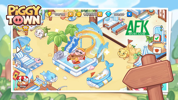 Piggy Town mời game thủ bắt đầu công cuộc gầy dựng một thị trấn lợn của riêng mình 5