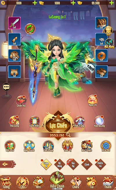 Chủ Tướng sẽ đẹp hơn, oai phong hơn khi bước vào game Ảo Mộng 3Q 0