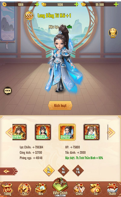 Chủ Tướng sẽ đẹp hơn, oai phong hơn khi bước vào game Ảo Mộng 3Q 10