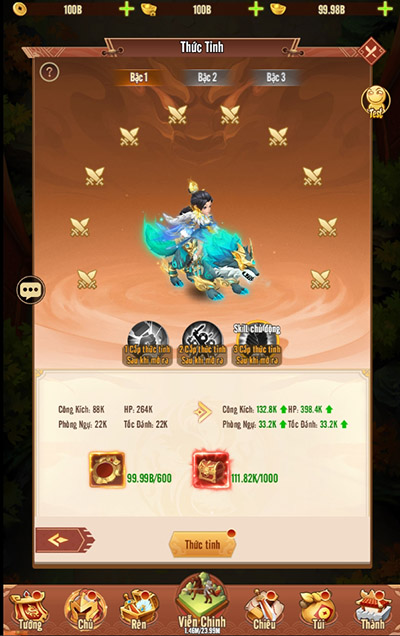 Chủ Tướng sẽ đẹp hơn, oai phong hơn khi bước vào game Ảo Mộng 3Q 14