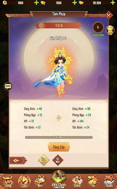 Chủ Tướng sẽ đẹp hơn, oai phong hơn khi bước vào game Ảo Mộng 3Q 15