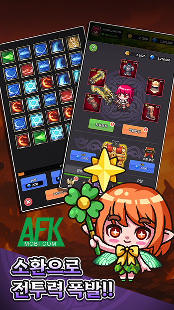Phát triển cô nàng chiến binh chibi dễ thương tại game Idle Berserker Legend Of Kali 2