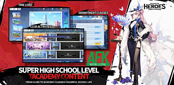 Academy of Heros game đấu tướng kết hợp chủ đề Tam Quốc quen thuộc với học đường 3