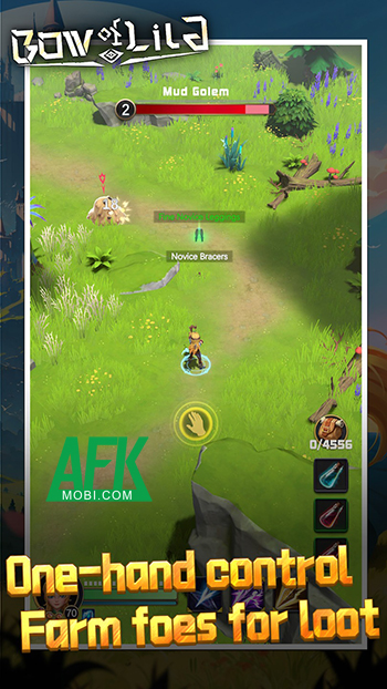 Phiêu lưu chiến đấu qua nhiều khu vực khác nhau khi vào vai một cùng thủ tại game Bow of Lila 1