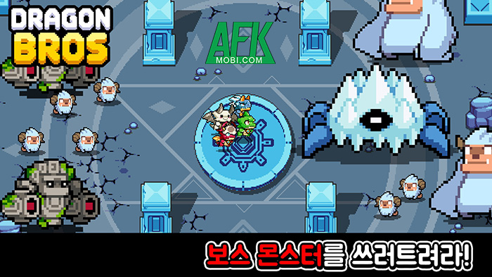 Điều khiển những chú rồng chiến đấu sinh tồn trước bọn quái vật tại game DragonBros 3