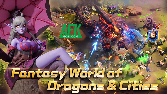Nuôi rồng đồng thời gầy dựng thành phố của bạn trong tựa game Dragonstone War 0