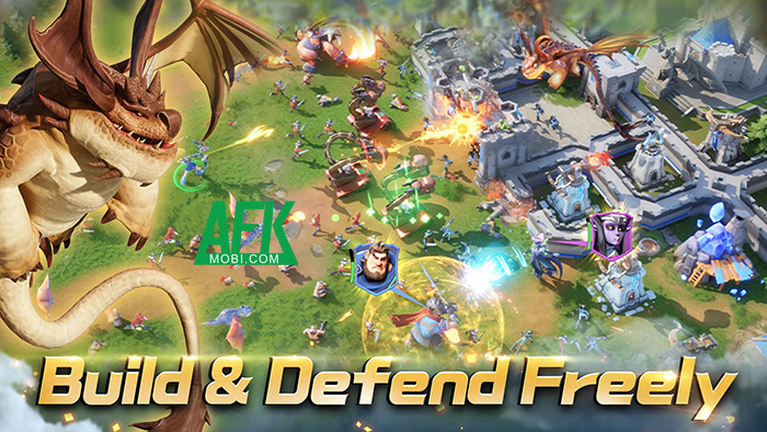 Nuôi rồng đồng thời gầy dựng thành phố của bạn trong tựa game Dragonstone War 1
