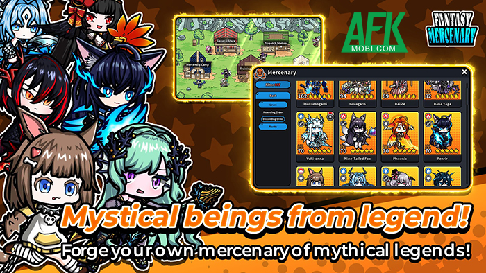 Fantasy Mercenary cho bạn được tập hợp các nữ lính đánh thuê chibi dễ thương 0