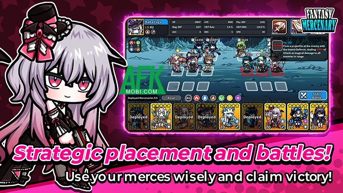 Fantasy Mercenary cho bạn được tập hợp các nữ lính đánh thuê chibi dễ thương 1