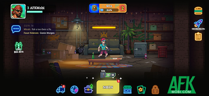 Điều khiển xã hội đen chiến đấu sinh tồn tại game hành động roguelike Gangside: Turf Wars 0