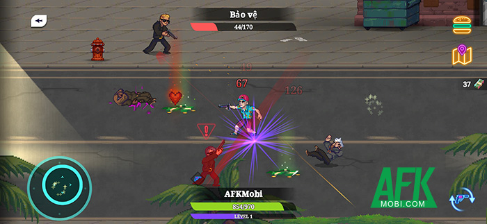 Điều khiển xã hội đen chiến đấu sinh tồn tại game hành động roguelike Gangside: Turf Wars 1
