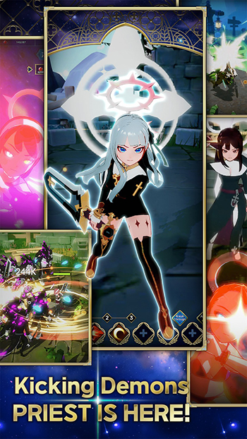 Nhập vai cô nàng sứ thần sở hữu sức mạnh cực bá đạo trong game God of Priest 0