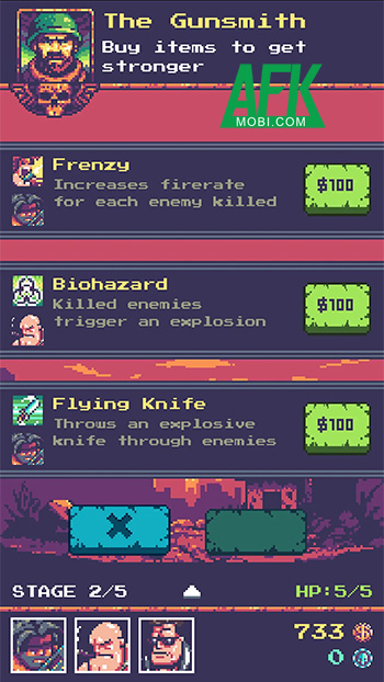 Grave Strikers game phòng thủ theo phong cách shoot 'em up với lối đồ họa retro 3