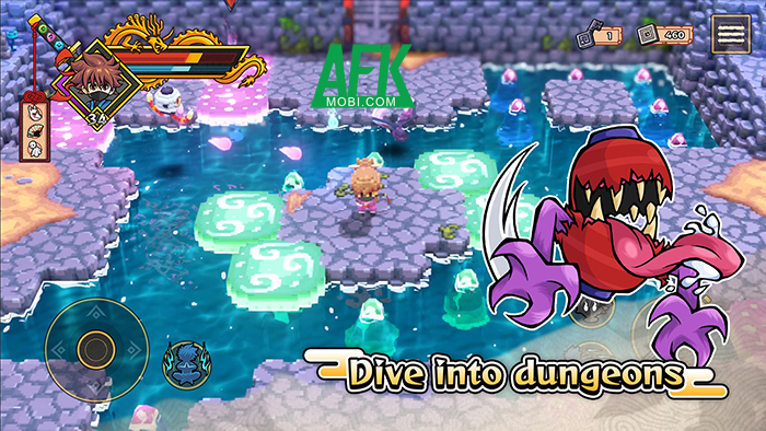 Hóa thân nhẫn giả trong game hành động nhập vai phiêu lưu Katana Dragon Mobile 1