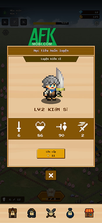 Level Up Village! cho người chơi nâng cấp ngôi làng của mình từ việc tiêu diệt bọn quái vật 3