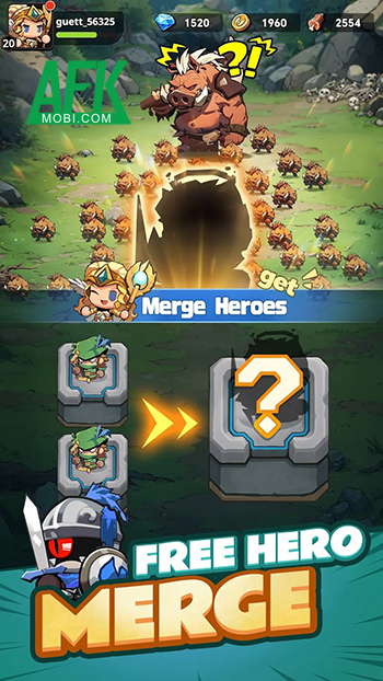 Hợp nhất để gầy dựng dàn anh hùng phòng thủ tại game Merge Legion: Defend Realm 3