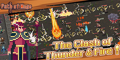 Path of Mage game phòng thủ lấy chủ đề fantasy với phong cách đồ họa pixel cổ điển