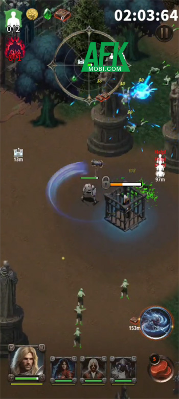 Resetia – Demon Hunters cho bạn chuyển đổi qua lại giữa 4 nhân vật khác nhau để chiến đấu 1