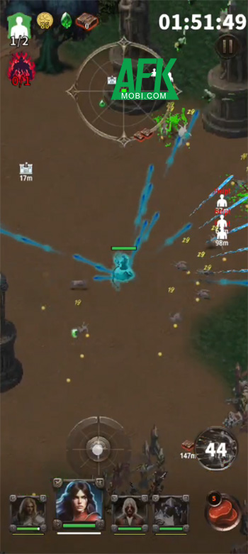 Resetia – Demon Hunters cho bạn chuyển đổi qua lại giữa 4 nhân vật khác nhau để chiến đấu 2