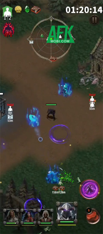 Resetia – Demon Hunters cho bạn chuyển đổi qua lại giữa 4 nhân vật khác nhau để chiến đấu 3