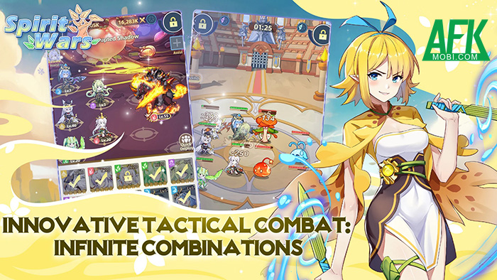 Spirit Wars game đấu tướng với tạo hình các nữ anh hùng theo phong cách chibi dễ thương 0