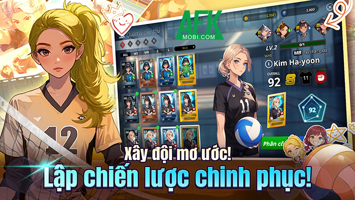 Gầy dựng đội bóng chuyền nữ của bản thân mình trong game Volley Girls: HS Volleyball 2