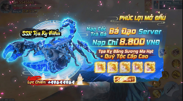 Tru Tiên Kiếm Vũ game tu tiên “7 ngày thành Thánh” với siêu combo nạp rẻ chỉ từ 100đ, 600đ 3