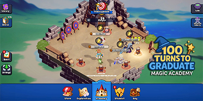 100 Turns to Graduate RPG cho các người chơi huấn luyện các học viện qua việc tung xúc xắc