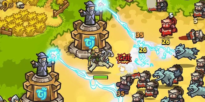 Bảo vệ vương quốc trước lũ Orc trong game thủ tháp Guardian Saga: Kingdom Fall