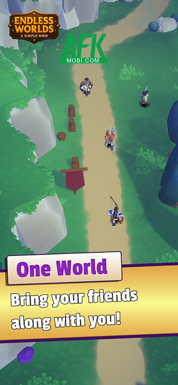 Chiến đấu bằng cách quay vòng xoay trong game Endless Worlds - A Simple MMO 1