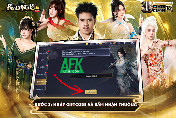Tổng hợp gift code game Phong Vân Kiếm Origin mới nhất trong tháng 0