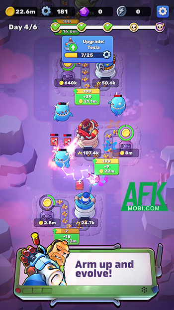 Vừa phòng thủ vừa khai thác tài nguyên trong game Greedy Defender: Idle Defense 2 Vừa phòng thủ vừa khai thác tài nguyên trong game Greedy Defender: Idle Defense 2