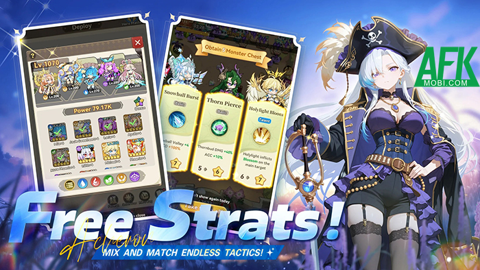 Phòng thủ bảo vệ bờ biển cùng các nàng waifu chibi tại game Island Heroes: Idle Defense 2