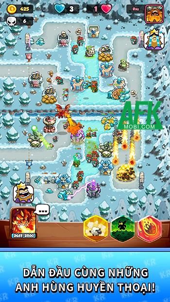 Kingdom Rush Battles game thủ tháp mới đến từ Ironhide Games mời bạn so tài phòng thủ 1v1 2