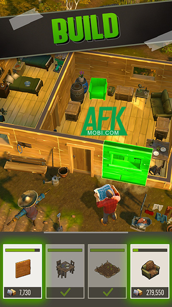 Dần gầy dựng khu trú ẩn bằng cách tung xúc xắc tại game Last Day GO: Run & Survive 3