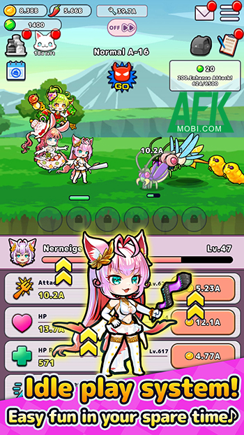 Cùng nữ thần mèo tập hợp các trinh nữ ẩm thực trong game nhàn rỗi Snacky Girls! 0