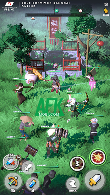 Điều khiển võ sĩ samurai chiến đấu trong game hành động Sole Survivor Samurai Online 1