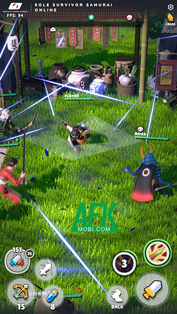 Điều khiển võ sĩ samurai chiến đấu trong game hành động Sole Survivor Samurai Online 3