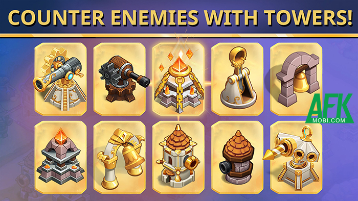 Giải tỏa làn sương mù đồng thời bảo vệ lâu đài với game Twilight Towers: Merge Defense 1