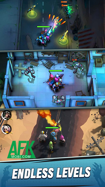 Điều khiển những người sống sót tiêu diệt bọn xác sống trong game Undead Raiders 1