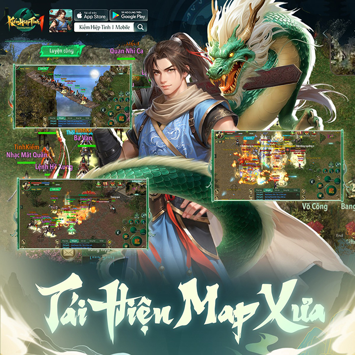 Kiếm Hiệp Tình 1 Mobile game nhập vai cày cuốc kinh điển cập bến làng game Việt 3