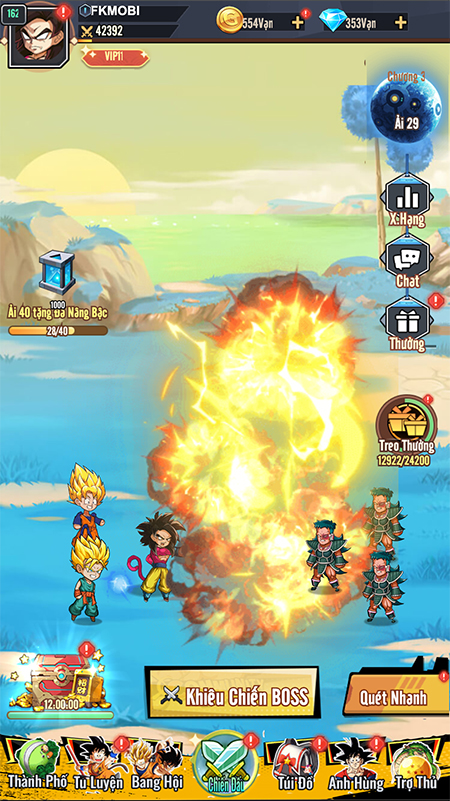 Rồng Thần Đại Chiến game idle lấy chủ đề Dragon Ball ra mắt game thủ Việt 1