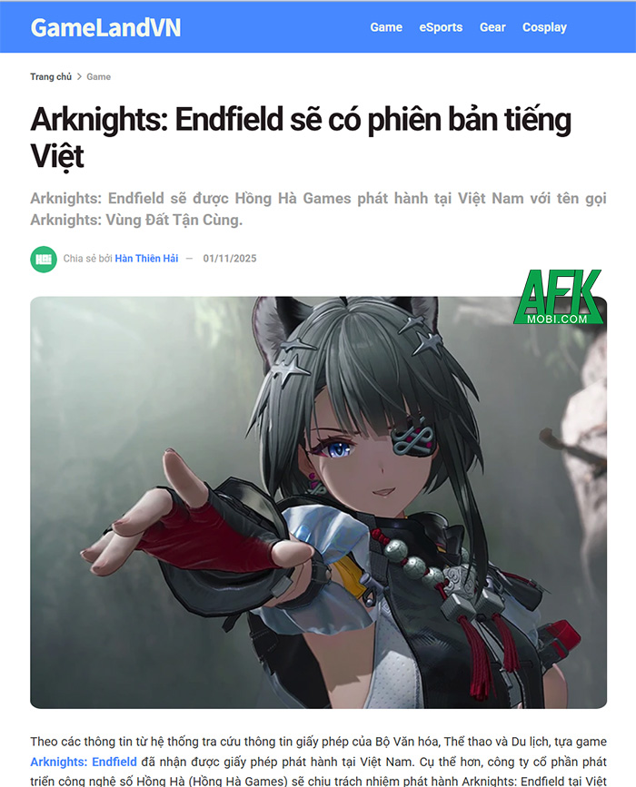 Arknights: Vùng Đất Tận Cùng đang thu hút sự chú ý của rất nhiều game thủ Việt 1